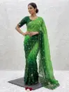 Jk 133 Georgette Bandhej Printed Saree